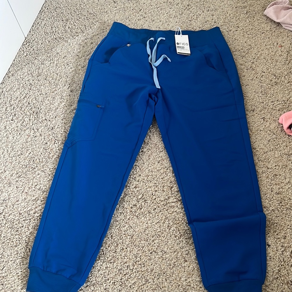 Royal blue figs joggers